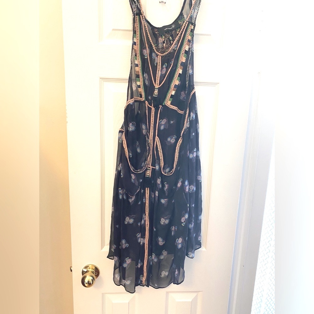Isabel Marant Silk Floral Boho Chic Embroidered Dress